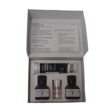 Amonio indikatorinės juostelės - 0-400 mg/l (ppm)