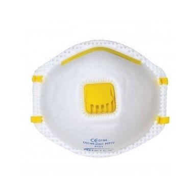 Baltas FFP1 respiratorius su vožtuvu PORTWEST P101