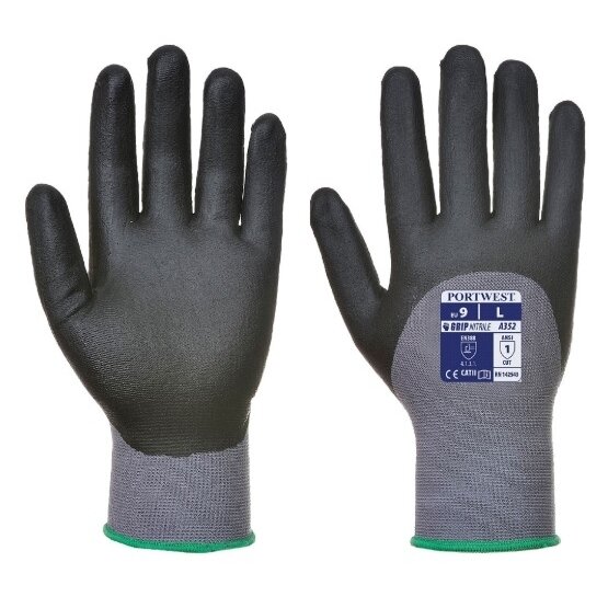 DermiFlex Ultra pirštinės su PU / nitrilo puta PORTWEST A352 DermiFlex Ultra pirštinės su PU / nitrilo puta PORTWEST A352