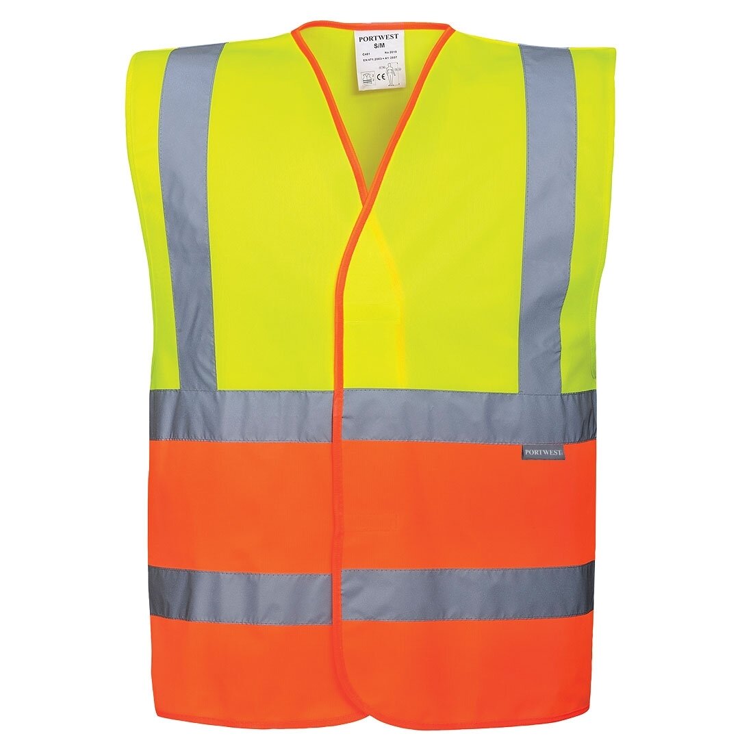Dviejų spalvų gero matomumo liemenė PORTWEST C481