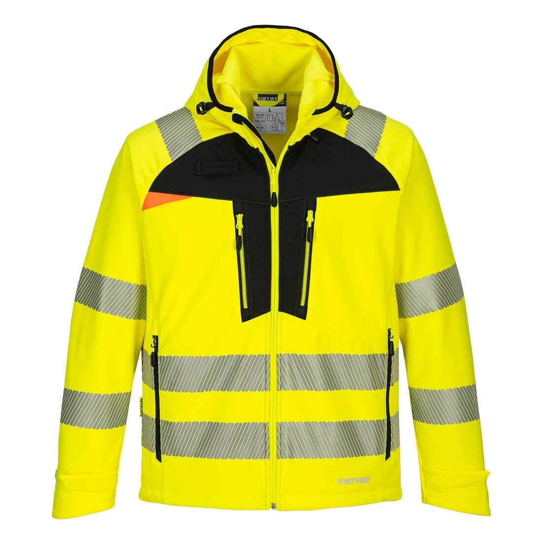 DX4 Hi-Vis Softshell striukė PORTWEST DX475 DX4 Hi-Vis Softshell striukė PORTWEST DX475