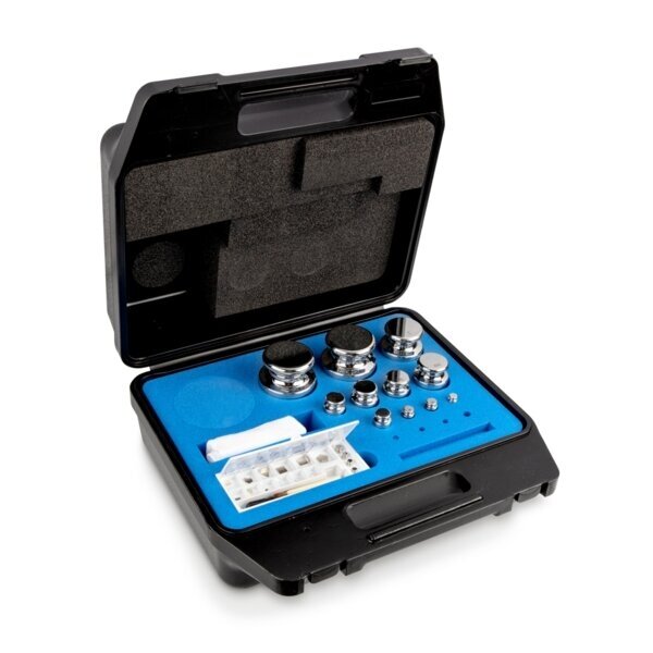 ECO formos svarelių rinkinys KERN, F1 klasė, plastikinėje dėžėje, 1 mg - 2 kg