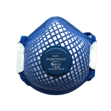 ERGONET FFP2 Dolomite respiratorius su vožtuvu PORTWEST P271