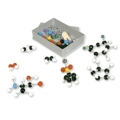 Molekulių modelis, rinkinys mokytojams, organinė chemija