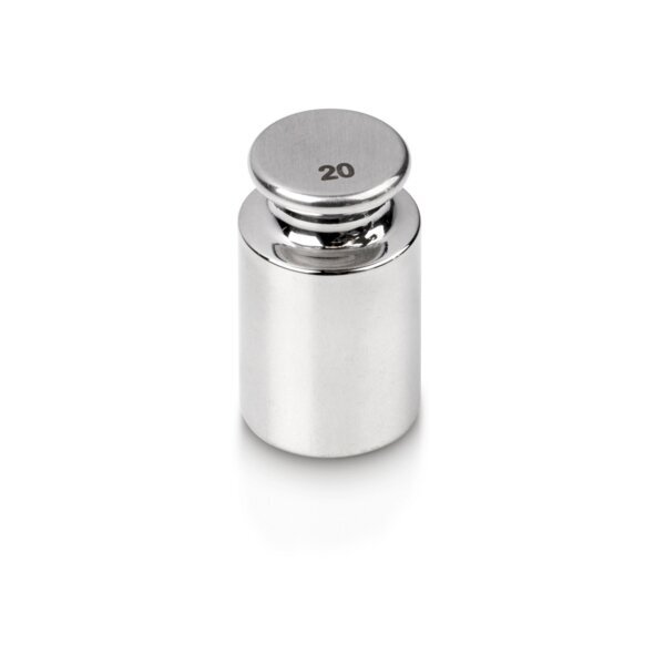 Nerūdijančio plieno svarelis KERN, F1 klasė, 20 g Nerūdijančio plieno svarelis KERN, F1 klasė, 20 g