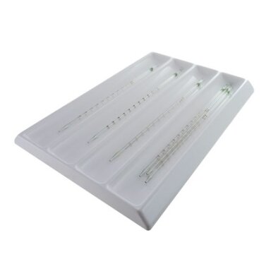 Padėklas pipetėms (su skyriais)