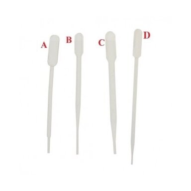 Pastero pipetės - plastikinės, graduotos, nesterilios
