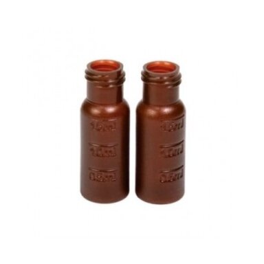 Plastikiniai užsukami chromatografiniai buteliukai, 12x32 mm, 2 ml