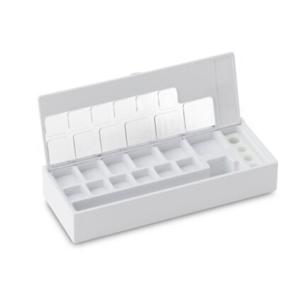 Plastikinė dėžutė svareliams, KERN, E1 - M2 klasė, 328-222-420 Plastikinė dėžutė svareliams, KERN, E1 - M2 klasė, 328-222-420