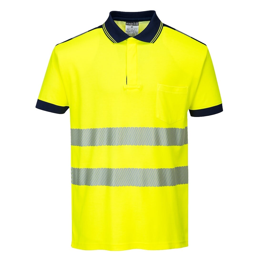 PW2 Gero matomumo Polo marškinėliai S/S PORTWEST T180. Spalva: geltona/mėlyna, Dydis: XXL PW2 Gero matomumo Polo marškinėliai S/S PORTWEST T180. Spalva: geltona/mėlyna, Dydis: XXL