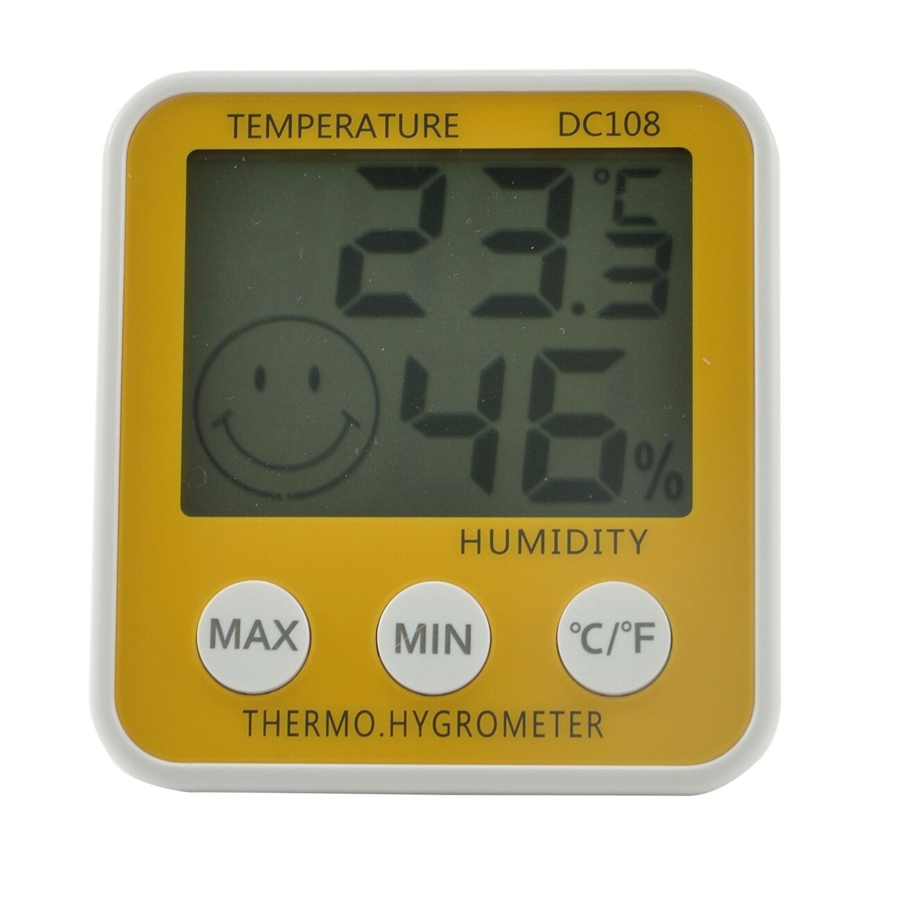 Skaitmeninis vidaus termo - higrometras, DC108 Skaitmeninis vidaus termo - higrometras, DC108