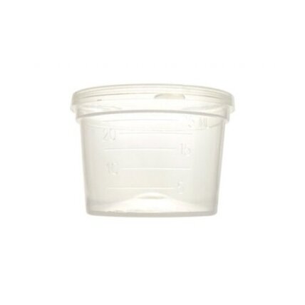 Sterilus bandinių indelis, plastikinis Sterilus bandinių indelis, plastikinis