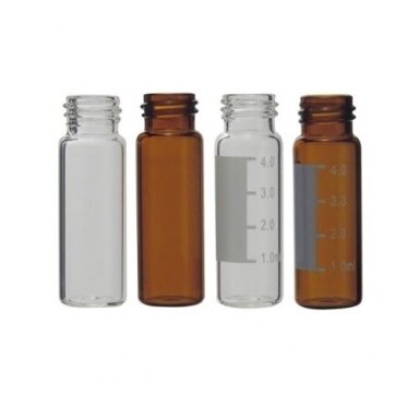Užsukami chromatografiniai buteliukai, 15x45 mm, 4 ml