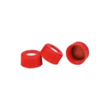 Užsukami chromatografiniai kamšteliai su silikono/PTFE septa, 9-425 2 Užsukami chromatografiniai kamšteliai su silikono/PTFE septa, 9-425 2